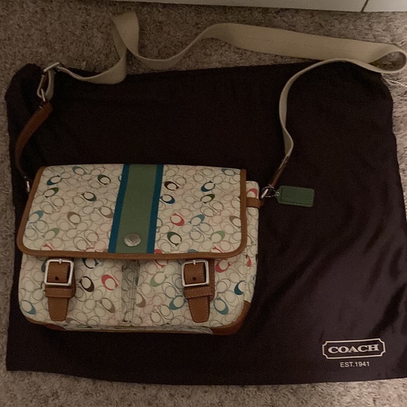 Coach multi color tote. - Picture 2 of 6